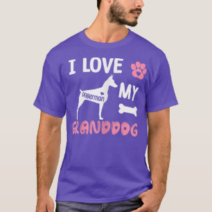 Frau Doberman Dog Oma spendet mir Liebe meine Groß T-Shirt