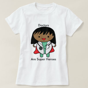 Frau Doktor Black Super Hero Personalize T-Shirt
