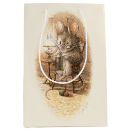 Frau Dormouse Knitting Mittlere Geschenktüte