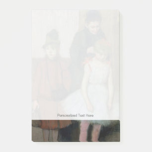 Frau Edgar Degass   mit zwei kleinen Mädchen Post-it Klebezettel