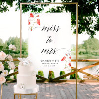 Frau Elegant Calligraphy Brautparty Sign