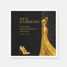 Frau Elegant Fabelhaft Goldenes Kleid 50. Geburtst