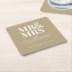 Frau Elegant Probe Engagement Party Classic Rechteckiger Pappuntersetzer