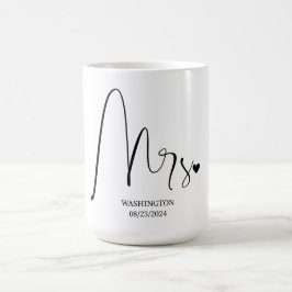 Frau Elegant Scripted Wedding Coffee Tasse