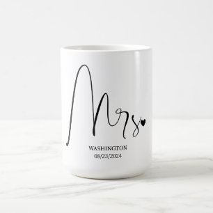 Frau Elegant Scripted Wedding Coffee Tasse