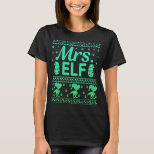 Frau Elf Weihnachtsfamilie Ugly Weihnachten 1 T-Shirt
