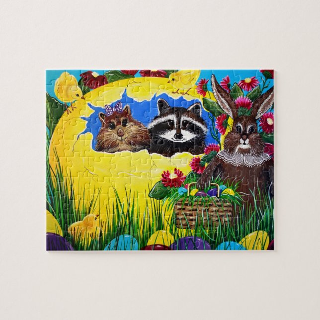 "Frau Elisabeths Osterwelt Puzzle (Horizontal)