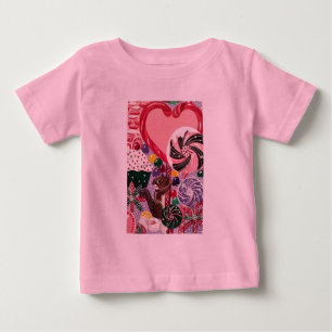 Frau Elisabeth's Peppermint World Baby T-shirt