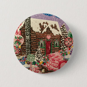 Frau Elisabeth's Peppermint World Button