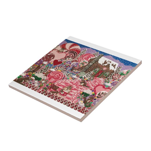 Frau Elisabeth's Peppermint World Fliese (Seite)