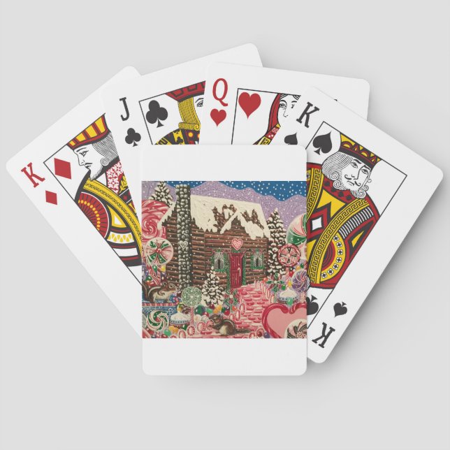 Frau Elisabeth's Peppermint World Spielkarten (Rückseite)