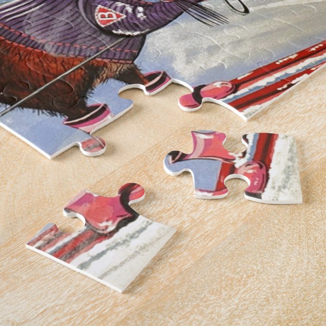 Frau Elizabeth Ski Team Puzzle (Seite)