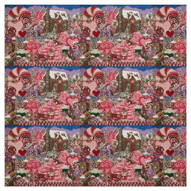 "Frau Elizabeth's Peppermint World" Stoff (Muster)