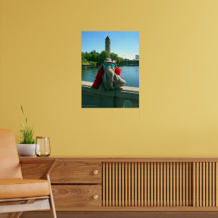 Frau Ella im Park Poster