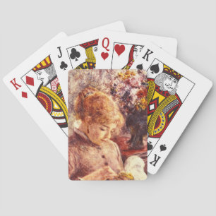 Frau Embroidering_Impressionists Spielkarten