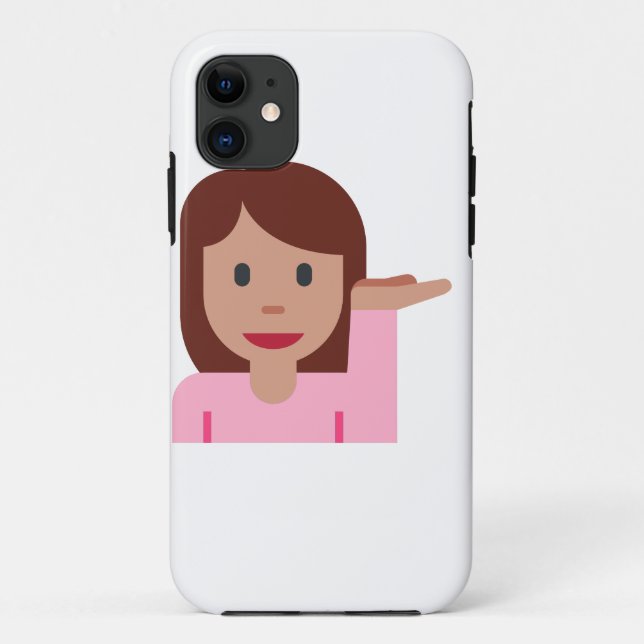 Frau Emoji Case-Mate iPhone Hülle (Rückseite)