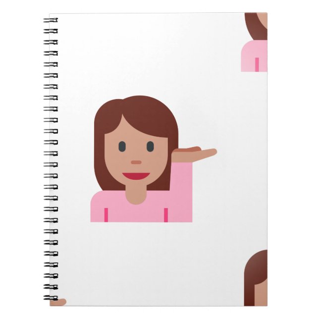 Frau Emoji Notizblock (Vorderseite)