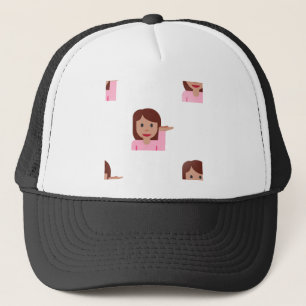 Frau Emoji Truckerkappe