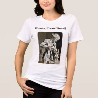 Frau, erschaffe dich selbst – Selbst konstruiertes Tri-Blend Shirt