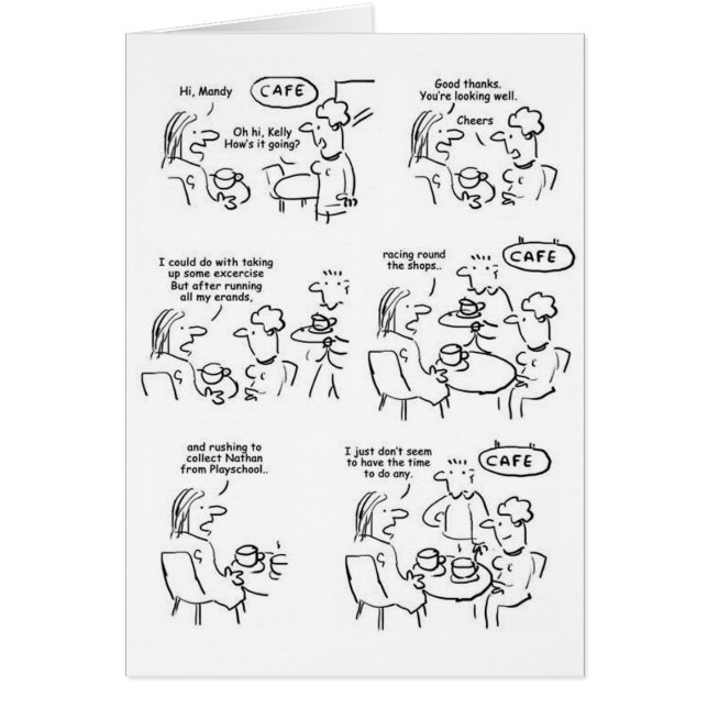 Frau erzählt Freundin, sie hat keine Zeit zum Üben (Vorne)