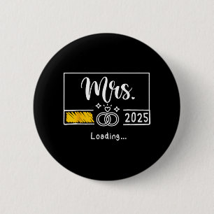 Frau Est. 2025 Braut Hochzeitsbrille neue Ehefrau Button
