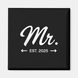 Frau Est. 2025 Eheleute bei Hochzeiten, Mr. &amp; Magnet