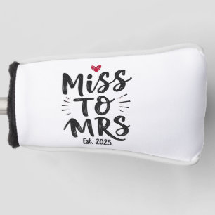 Frau Est. EheschließungsEhepaar 2025 Ehefrau Golf Headcover