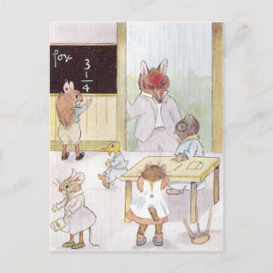 Frau Eulenschule Postkarte