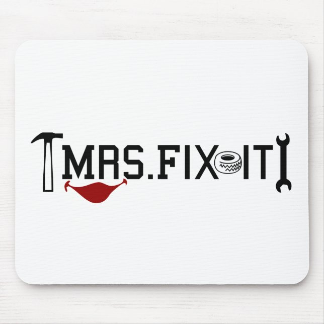 Frau Fix es Mousepad (Vorne)
