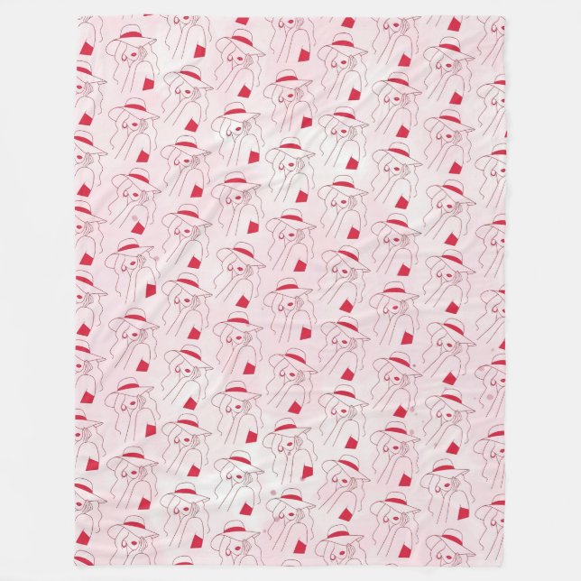 Frau Fleecedecke (Vorderseite)