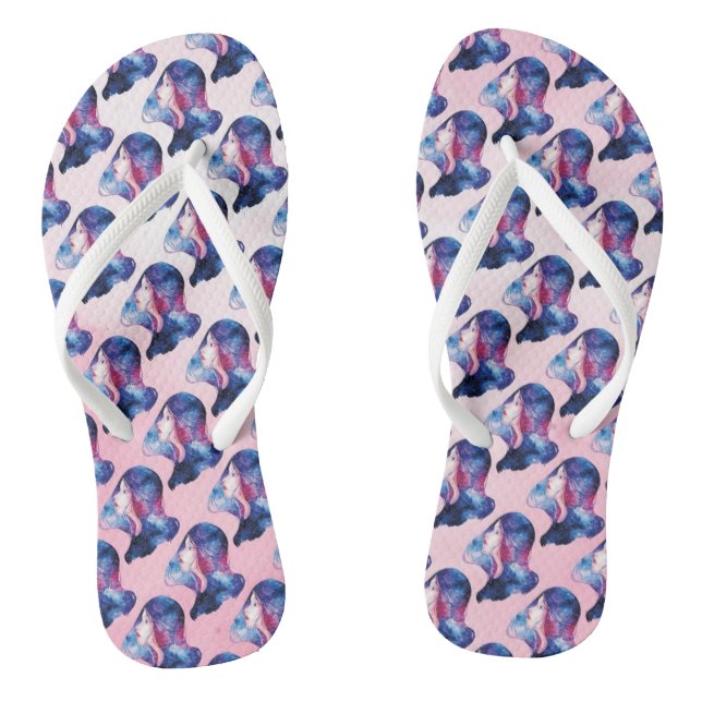 Frau Flip Flops (Fußbett)