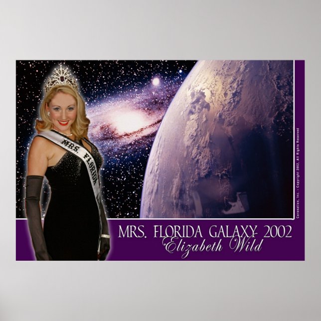 Frau Florida Galaxy 2002 - Elizabeth Wild - 3 Poster (Vorne)