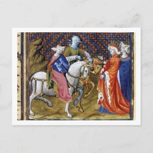 Frau Fr. 120 Lady of the Lake Meeting Guinevere, Postkarte (Vorderseite)