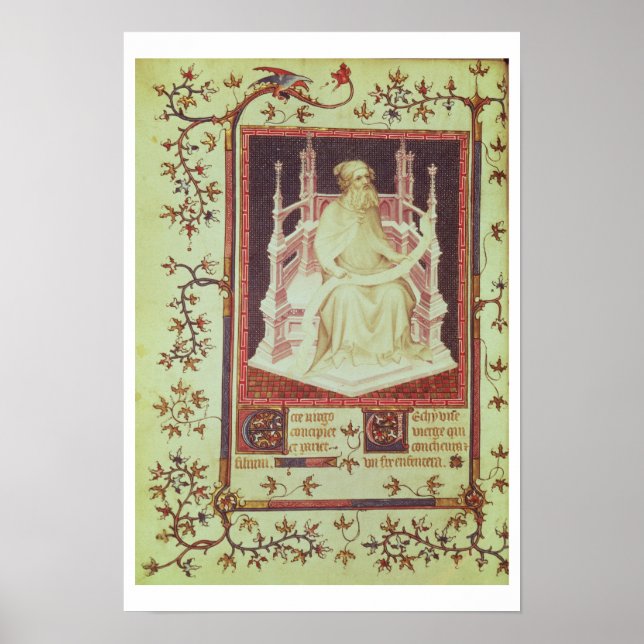 Frau Fr 13091 f.11v Der Prophet Isaiah, aus den Ps Poster (Vorne)