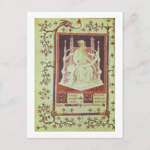 Frau Fr 13091 f.11v Der Prophet Isaiah, aus den Ps Postkarte