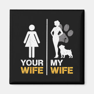 Frau Frau Englische Bulldogge Haustierliebhaber Lu Magnet