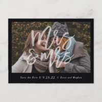 Frau & Frau LGBT Save the Date Postkarte