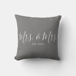 Frau & Frau Throw Pillow für das neue Jahr Kissen