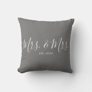 Frau & Frau Throw Pillow für das neue Jahr Kissen