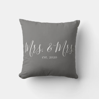 Frau & Frau Throw Pillow für das neue Jahr Kissen