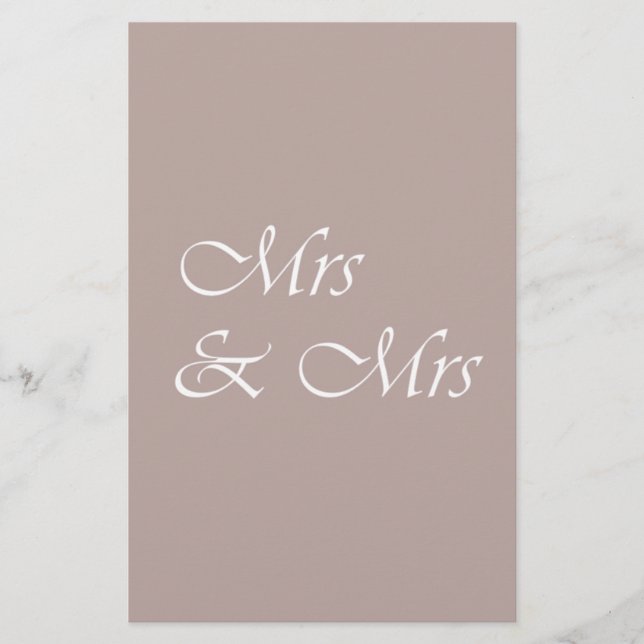 Frau & Frau Typografie (Vorderseite)