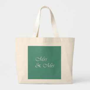 Frau & Frau Typografie Jumbo Stoffbeutel
