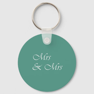 Frau & Frau Typografie Schlüsselanhänger