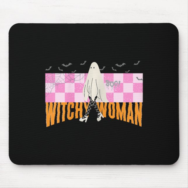 Frau Funny Halloween Costume Spooky Feminist Mousepad (Vorne)
