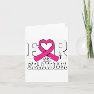 Frau für mein Oma Brustkrebs Bewusstsein rosa Karte
