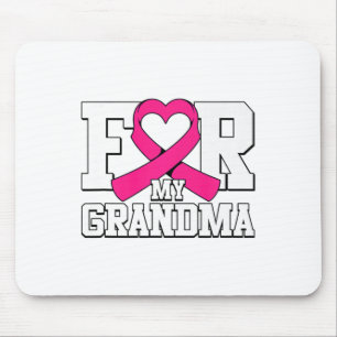 Frau für mein Oma Brustkrebs Bewusstsein rosa Mousepad
