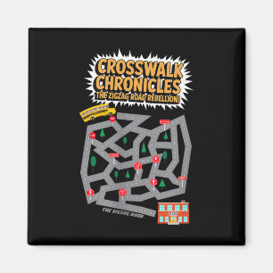 Frau Fußgängerüberweg-Chroniken Schul-Labyrinth-Sp Magnet