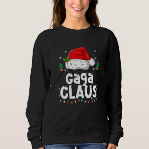 Frau Gaga Claus , Familie Matching Gaga Claus Paj Sweatshirt