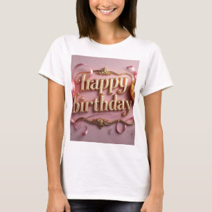 Frau Geburtstag luxuriös elegante extravagant T-Shirt