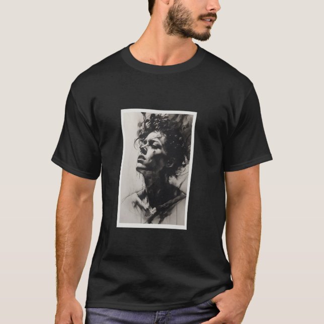 Frau Gemalt T-Shirt (Vorderseite)
